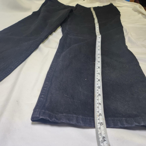 Abercrombie & Fitch The '90s Straight Ultra High Rise Jeans 35/20R Black - Picture 7 of 10